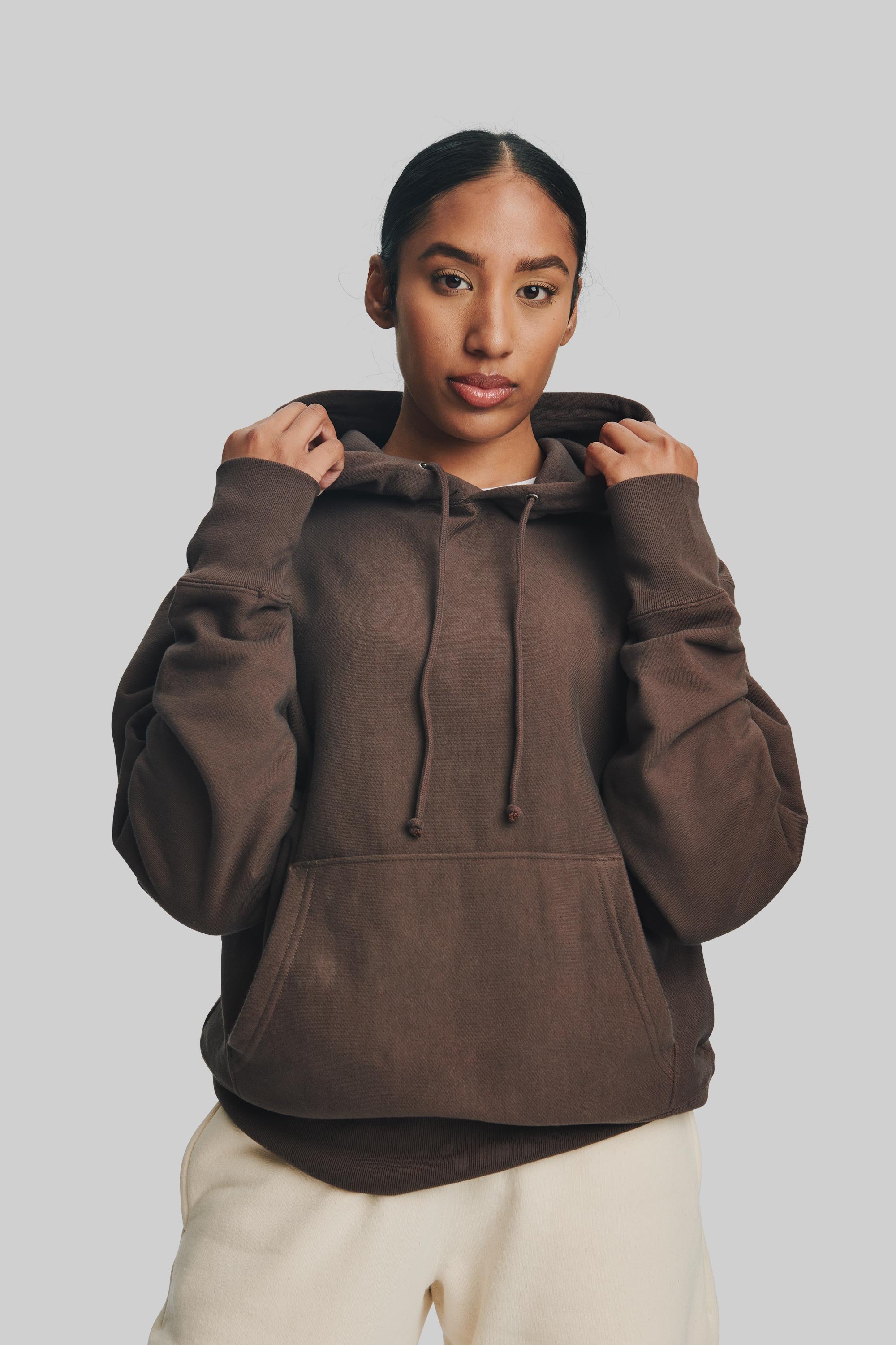 Blank Hoodie - Chocolate Brown 500 GSM Relaxed Fit – House Of Blanks